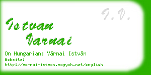 istvan varnai business card